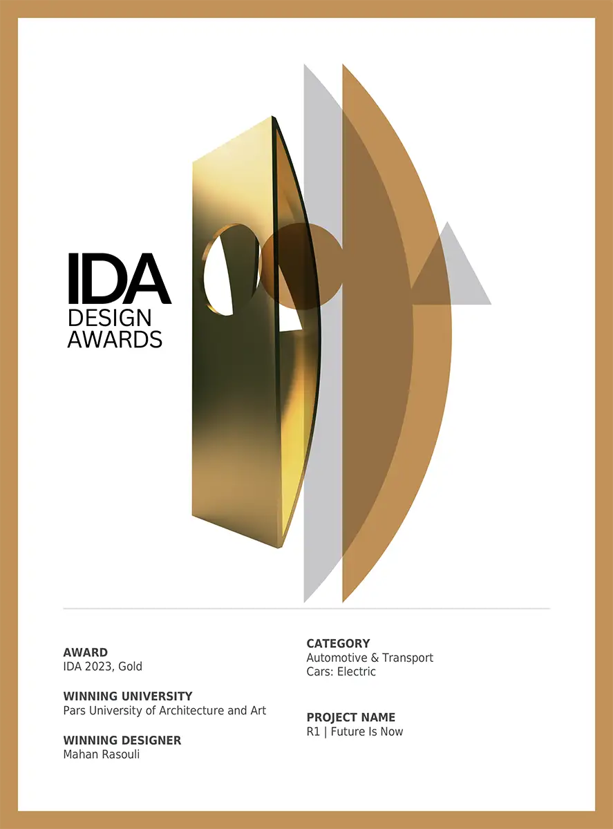 IDA Design Award Certificate