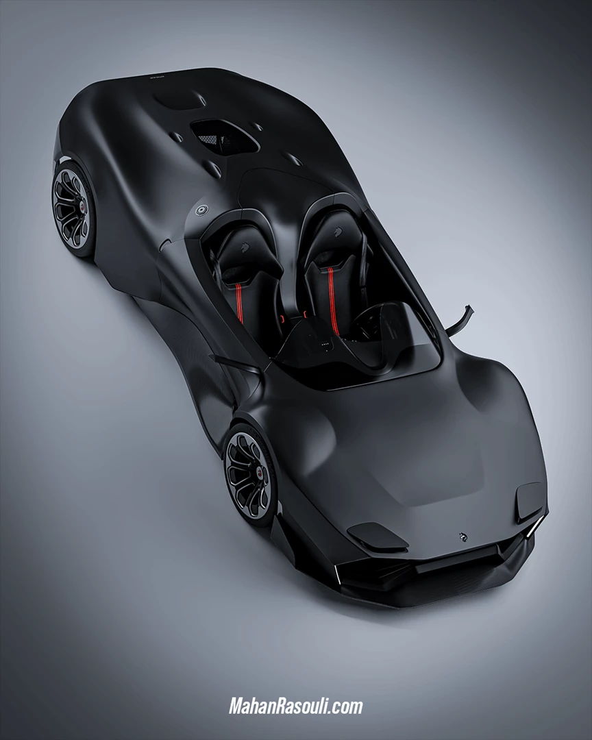 Bird’s eye view – full carbon-fibre body shape