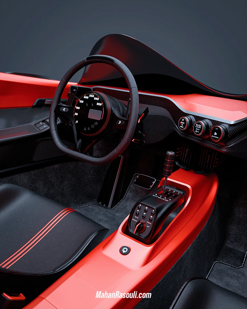 Dashboard and digital dials – driver-focused cockpit