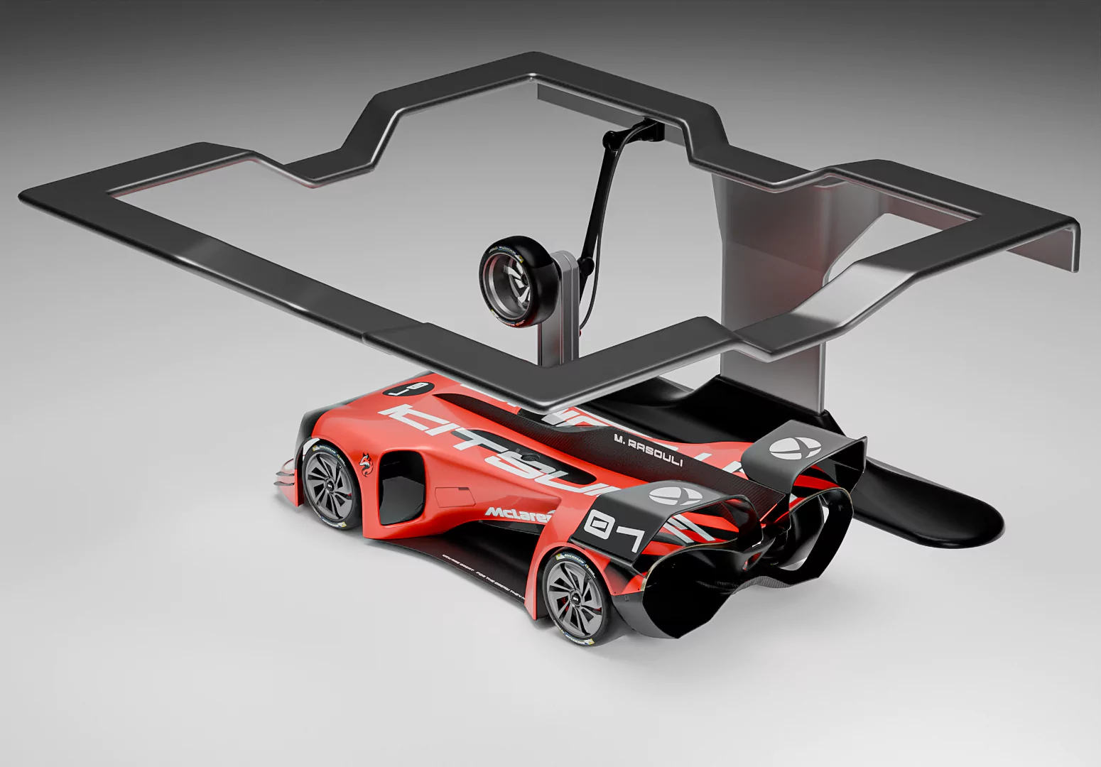 Pit stop top-back view